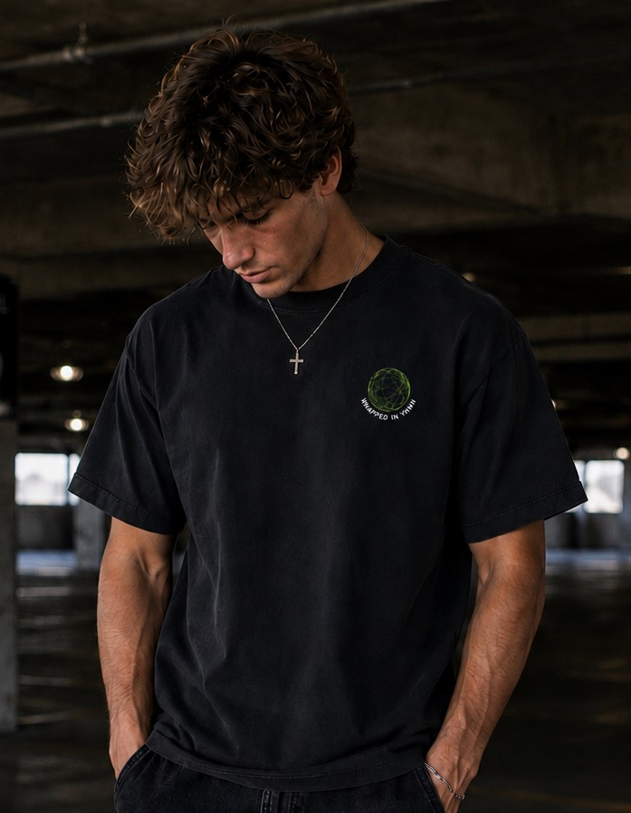 RENEW YOUR MIND-Vintage Washed Oversized Cotton T-Shirt
