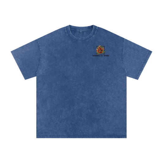 THE GOOD SHEPARD-Snow Washed Oversized Cotton T-Shirt