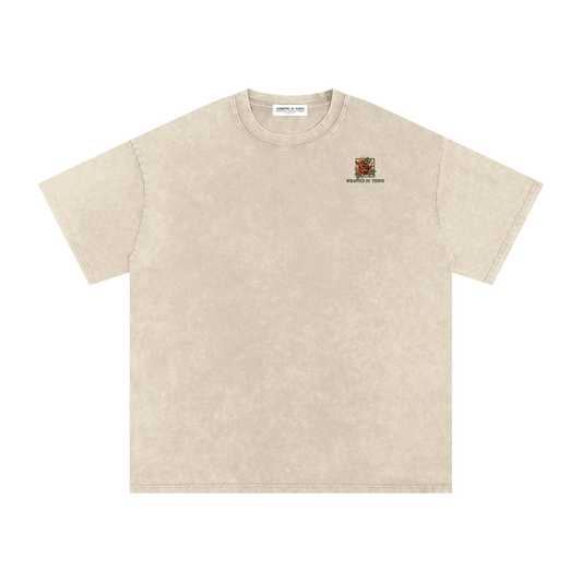 A LETTER TO THE ROMANS-Snow Washed Oversized Cotton T-Shirt