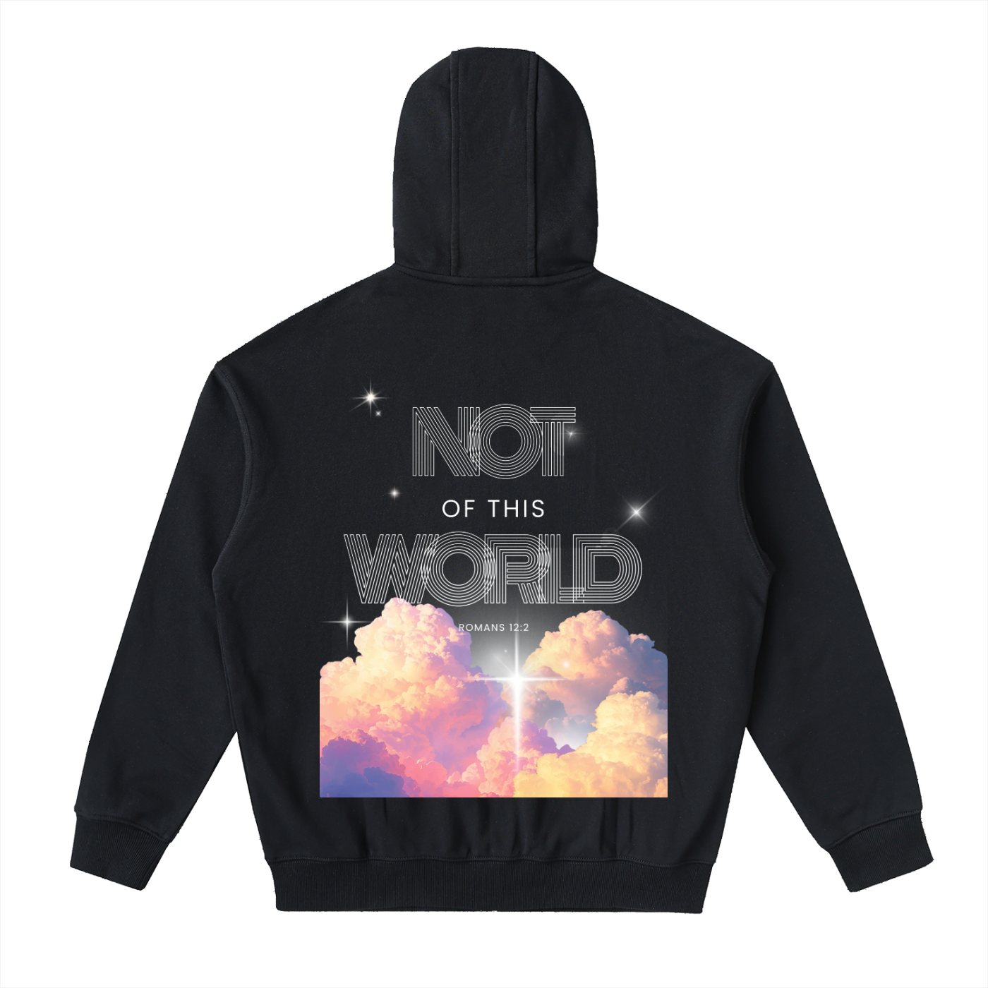 Drop-Shoulder Zip Up Hoodie