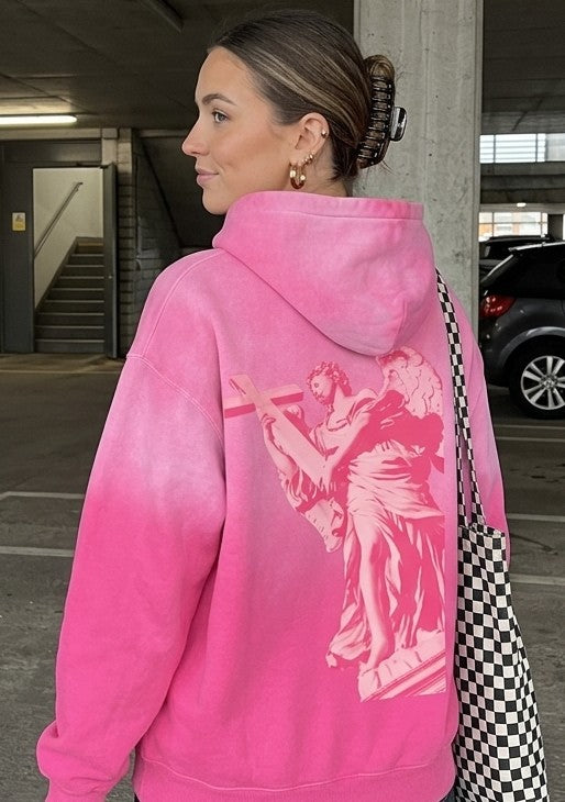 THE ANGEL-Heavyweight Sunfade Oversized Hoodie