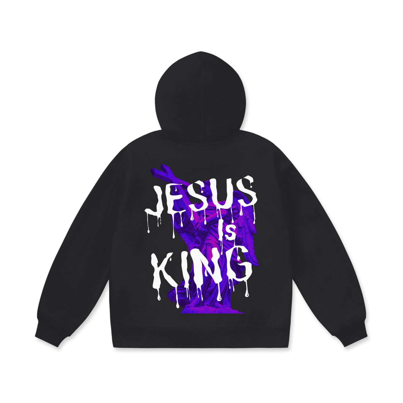 LUKE 2:13-14-Oversize Heavyweight Fleece Hoodie