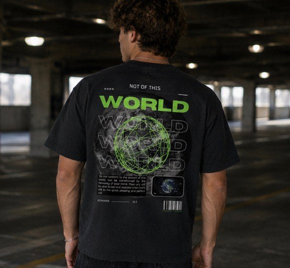 RENEW YOUR MIND-Vintage Washed Oversized Cotton T-Shirt