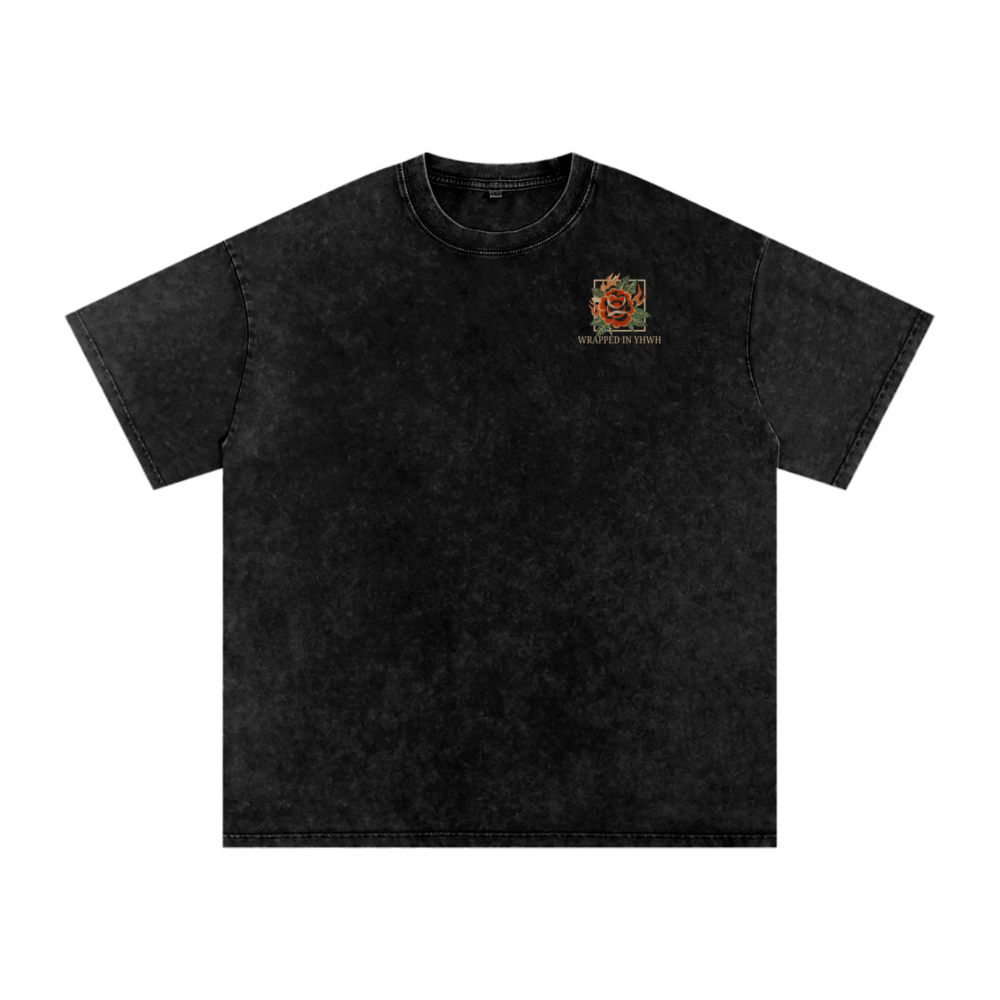 THE MIND-Snow Washed Oversized Cotton T-Shirt