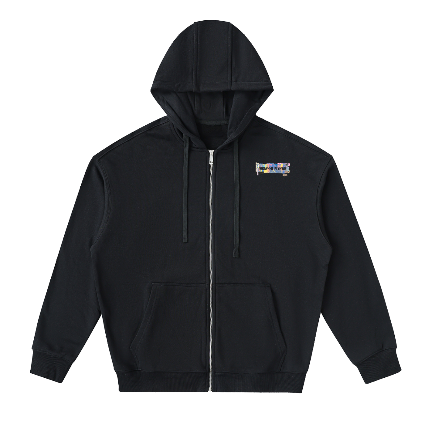 Drop-Shoulder Zip Up Hoodie