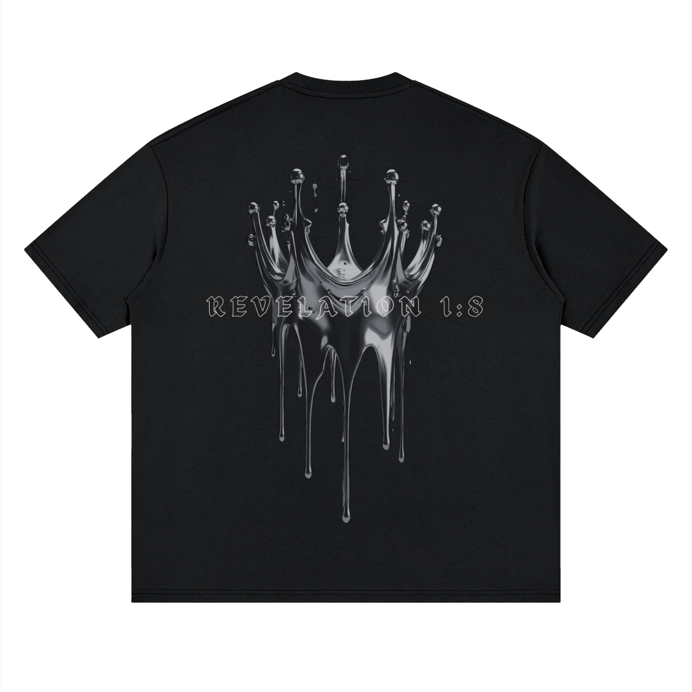 REVELATION 1:8-Streetwear Loose Drop Shoulder T-Shirt