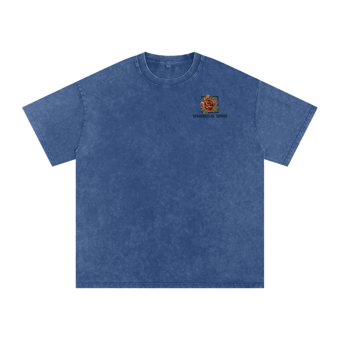 THE GOOD SHEPARD-Snow Washed Oversized Cotton T-Shirt