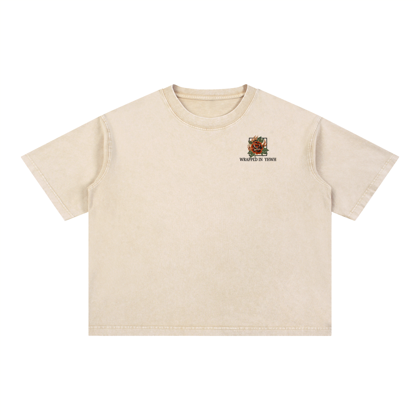 THE BIRDS-Boxy Cotton T-Shirt