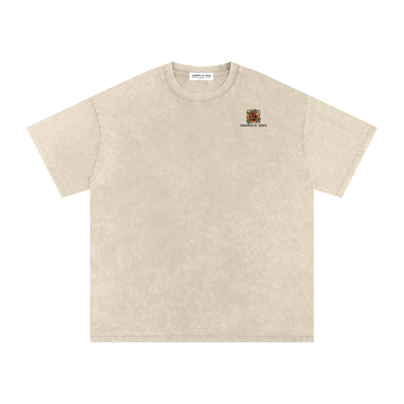 A LETTER TO THE ROMANS-Snow Washed Oversized Cotton T-Shirt
