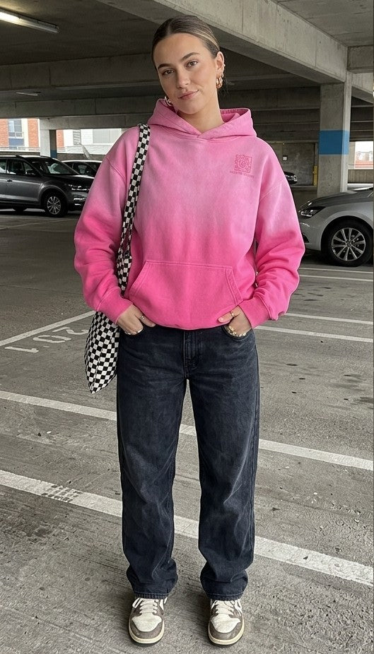 THE ANGEL-Heavyweight Sunfade Oversized Hoodie