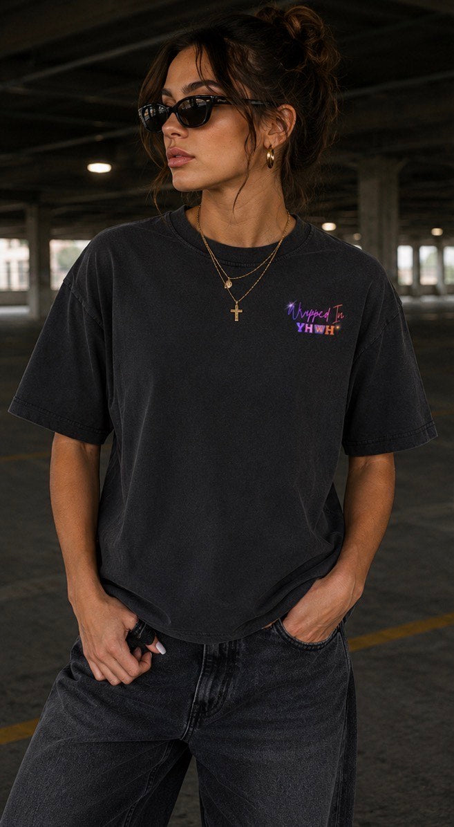 SEEK FIRST-Vintage Washed Oversized Cotton T-Shirt