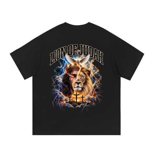 LION OF JUDAH-Essential Cotton T-Shirt