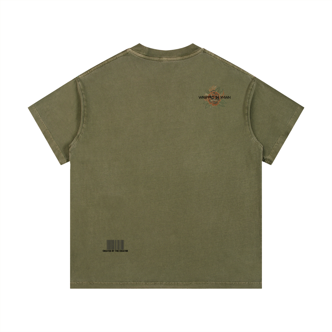 TETELESTAI-Vintage Wash Cotton T-Shirt