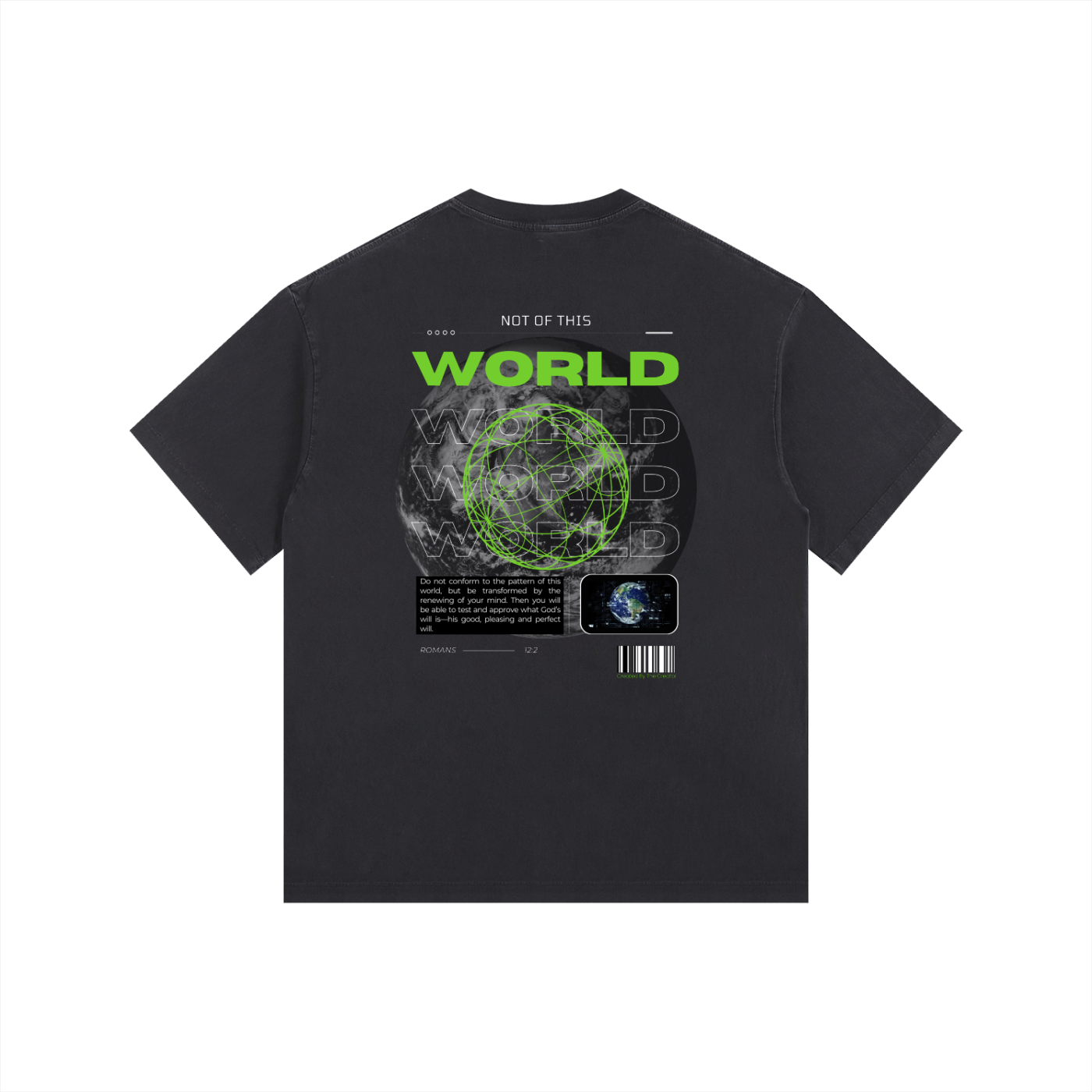 RENEW YOUR MIND-Vintage Washed Oversized Cotton T-Shirt